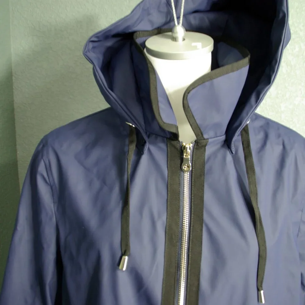 NWT Kate Spade New York Aline Raincoat Hooded Jacket Size 4 Water Resistant